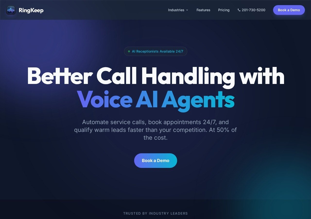 RingKeep AI receptionist platform